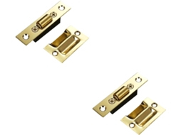 Gadpiparty 2 Peças Fecho De Porta Armário Em Aço Inoxidável Ajustável Com Acabamento Escovado E Esfera
