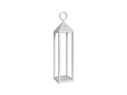 Luminária De Mesa Portátil Led Picnic 2,2 W Ip54 2700 K Cri 85 43 Cm - Branca - Rossini Group - Design Em Alumínio Fundido