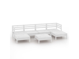 Garden Lounge Set, Garden Lounge Sets Vidaxl Branco Madeira De Pinho (n/a)