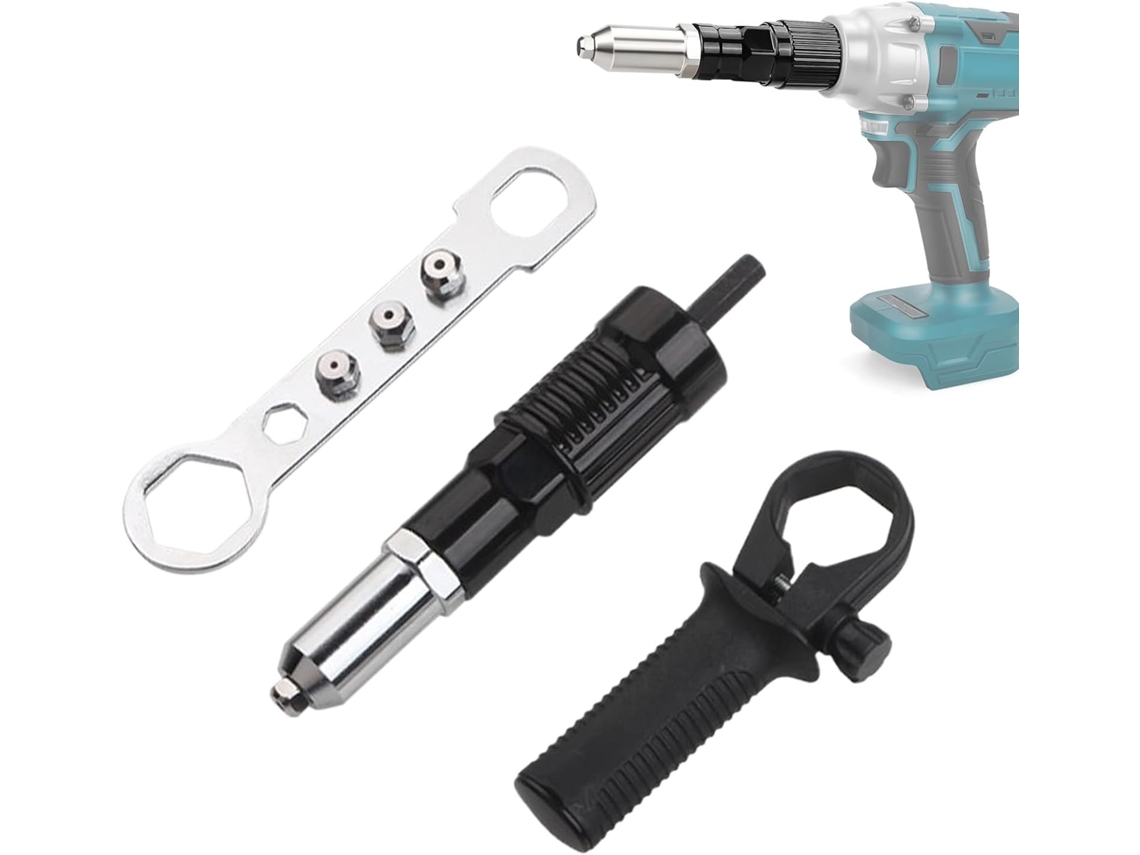 Kit Adaptador Universal Portátil Ergonômico Cabo Rebite Porca