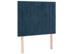 Cabeceira Azul Escuro 80x5x118/128 Cm Veludo MAISON EXCLUSIVE