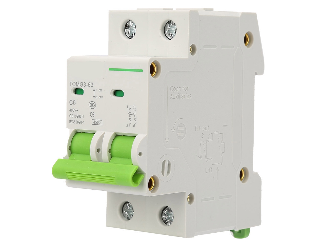 Laxiscreed Disjuntor Residual 2p Tipo C Para Proteção Contra Sobrecarga E Curto-circuito