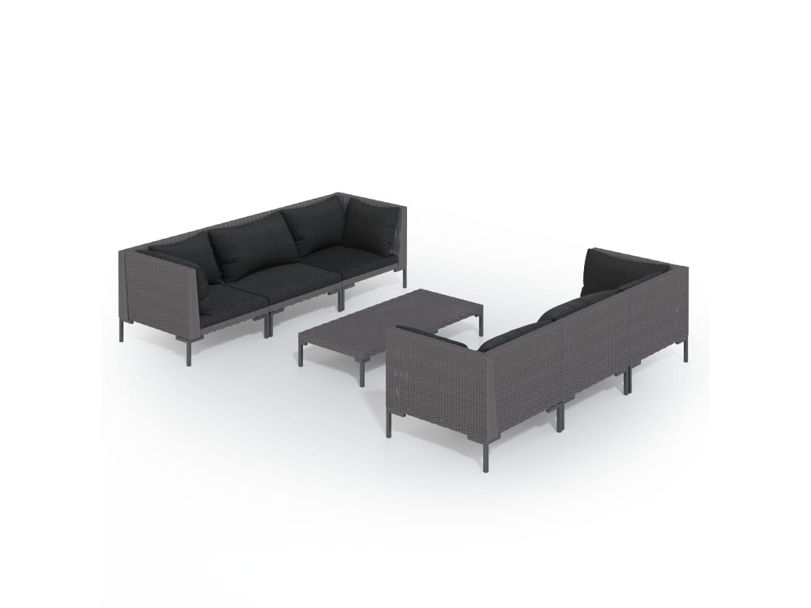 Garden Lounge Set, Garden Lounge Sets Vidaxl Cinzeto Rattan / Vime (n/a)