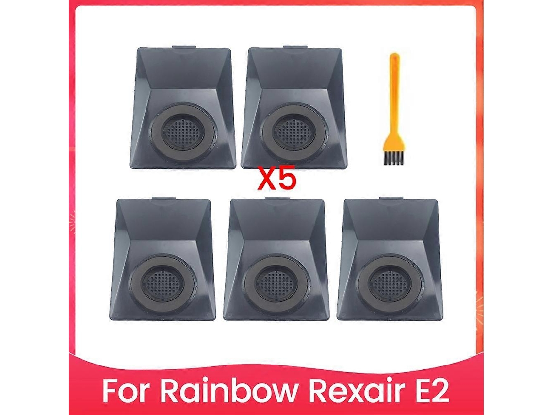 Kit Com 6 Filtros E Escovas De Limpeza Para Aspirador De Pó Rainbow Rexair E2 - Peças De Reposição