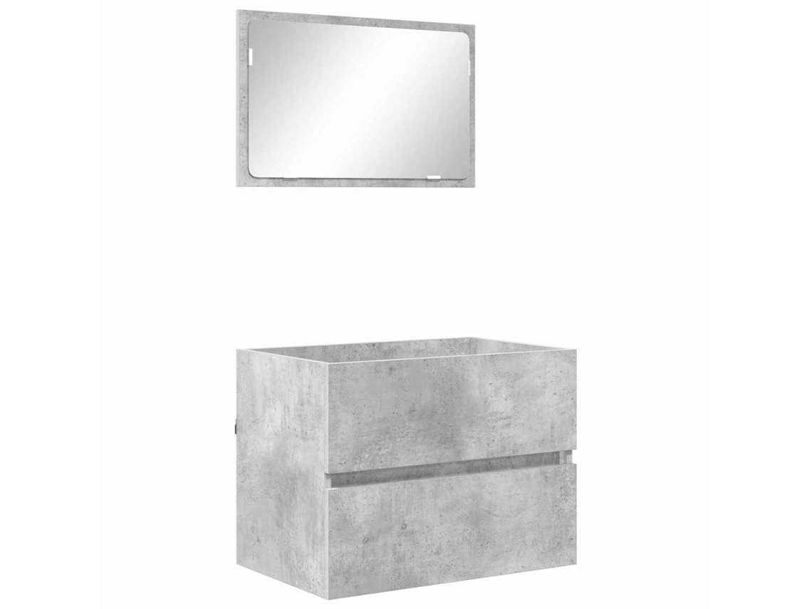 Conjunto Cinzento Banheiro Móveis MAISON EXCLUSIVE 60x38,3x45 cm