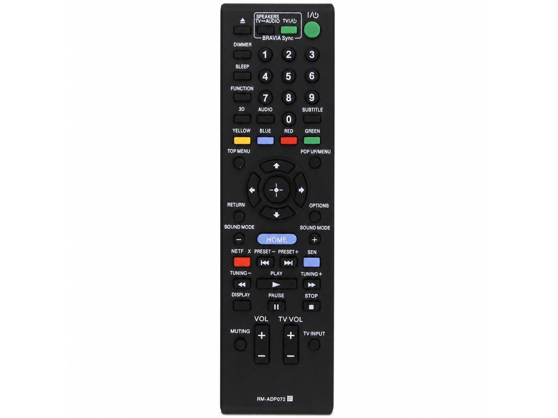Comando À Distância De Substituição Compatível Com Sony Blu-ray Dvd Rm-adp072_zhd