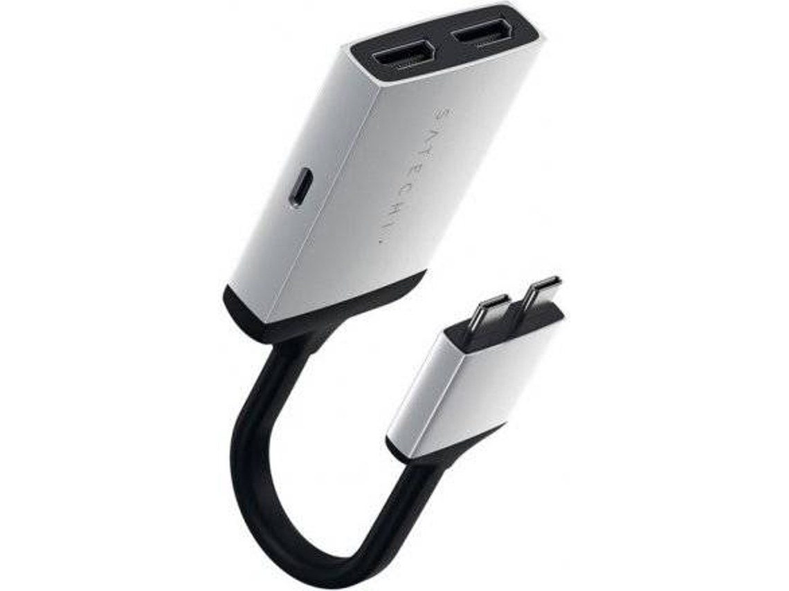 Adaptador SATECHI (USB-C - HDMI - 15 cm - Prateado)