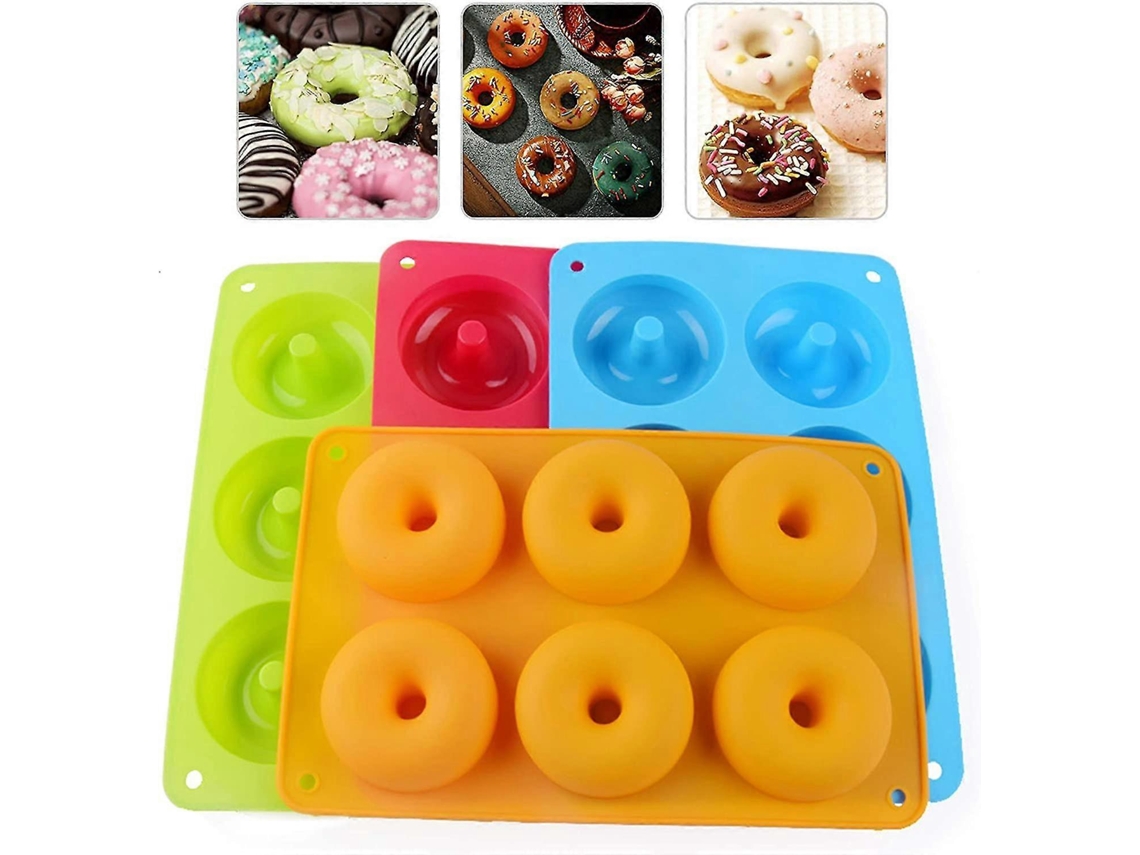 Conjunto De 4 Formas De Silicone Com Arame Schneespitze Para Rosquinhas, Biscoitos, Donuts, Muffins E Tigelas - Silicone De Grau Alimentício
