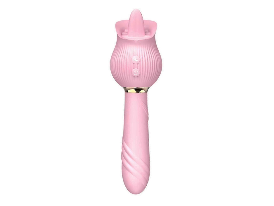 Vibradores Realistas De Língua De Rosa, Estimulador Retrátil Masculino, Potente Vibrador, Cunilíngua, Prazer Intenso, Massageador Vermelho