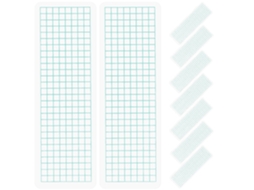 Conjunto de 40 divisórias de plástico para adesivos washi, práticas e altamente confiáveis para uso doméstico.