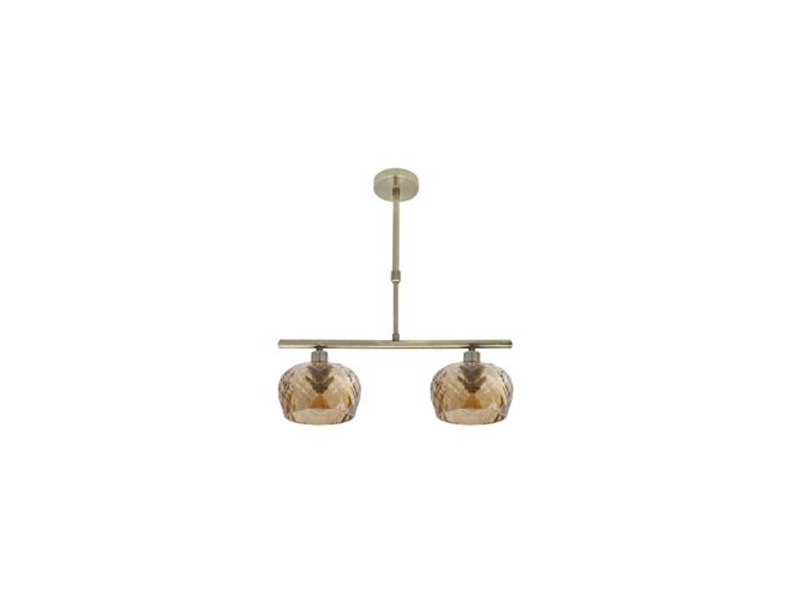 Estela Candeeiro 2 Luzes Couro 41x13 Cm Fabrilamp