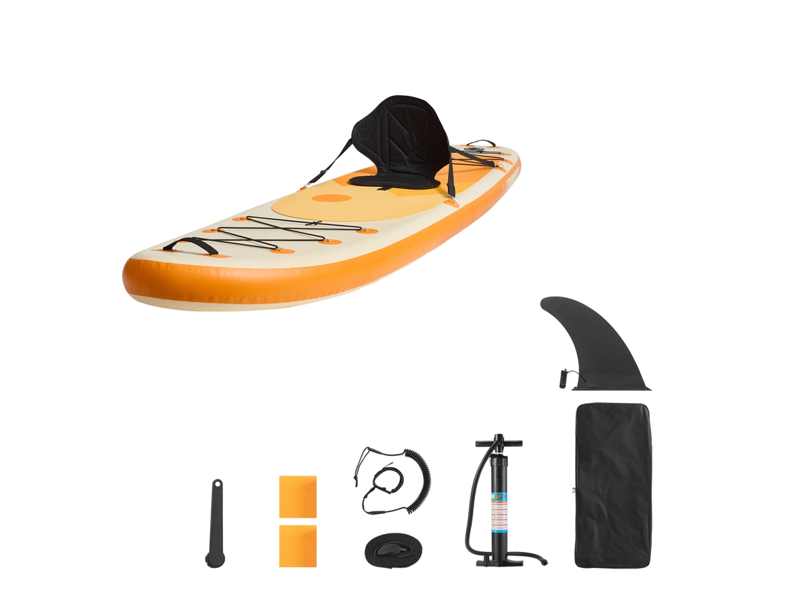 Prancha de Stand Up Paddle Inflável, com Assento, Bomba, Remo | S/MARCA