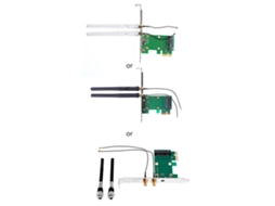 Conversor De Placa De Rede Mini Pci-e Para Adaptador Wi-fi Sem Fio De Rede Pcie