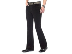2026 pantalones Casuales de Pana Con Pierna Campana Elásticos para Hombre Otoño
