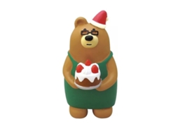 Laxiscreed Enfeite De Natal Com Urso De Resina Para Decoração Festiva De Mesa