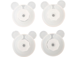 Conjunto De 8 Prendedores Transparentes Para Capa Edredom, Para Colchas E Roupas De Cama, Cantos De Plástico, Brancos 4 Peças