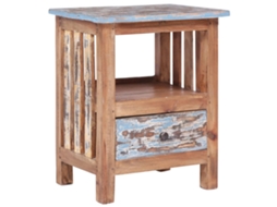 Vidaxl Mesa De Cabeceira 41x30x50 Cm Madeira De Mogno Maciça