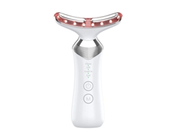 Massageador Facial Antirrugas Massageador Facial 4 Em 1 Rf Para Pescoço Para Levantamento Antienvelhecimento E Firmeza Da Pele Flácida Branco Bestvite