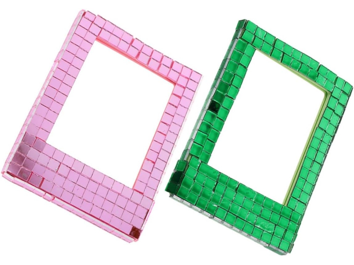 Conjunto de 2 Porta retratos Magnéticos, Suportes de Mesa para Exibição, Porta retratos Verticais Decorativos, CHABERLU