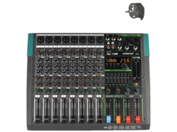 Console De Mixagem, Conectividade Bluetooth, 256 Efeitos Digitais, 8 Canais Eu Plug
