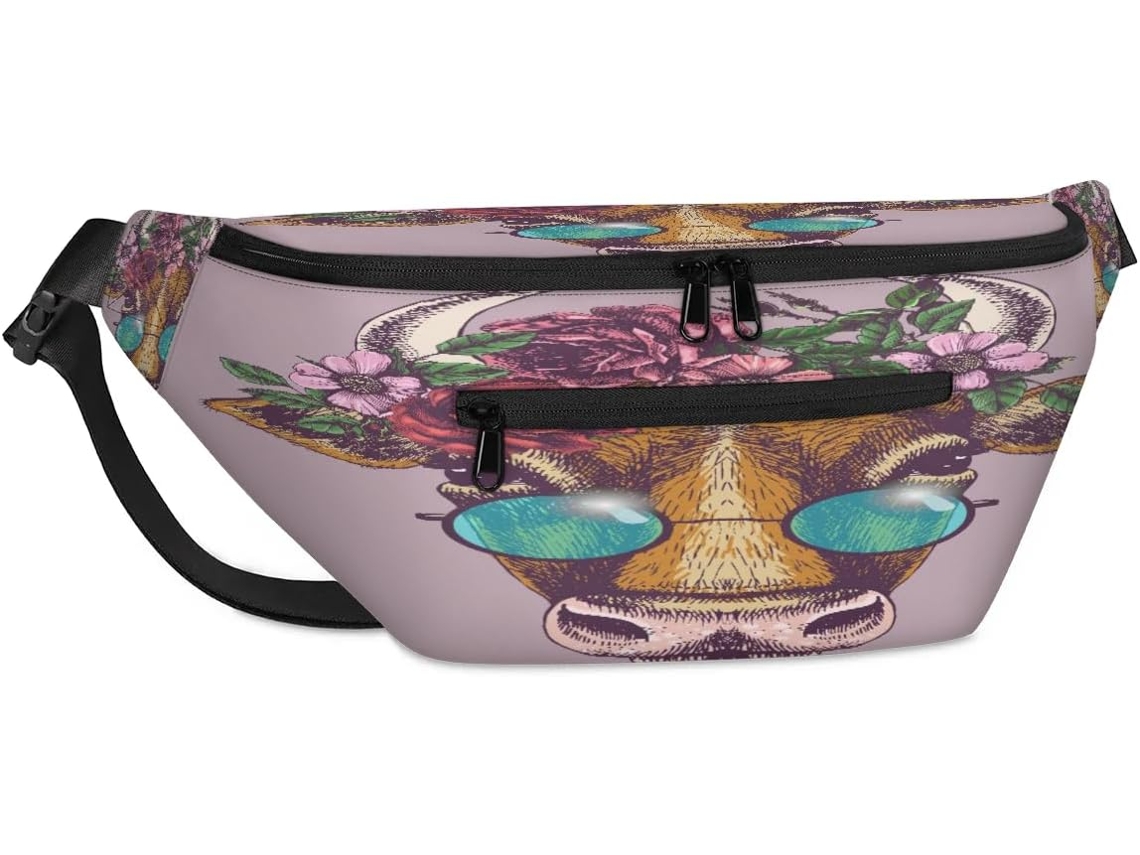 Bolsa de Ombro Tropicallife com Estampa Divertida Vaca 38 X 25 9 X 19 Cm impermeável