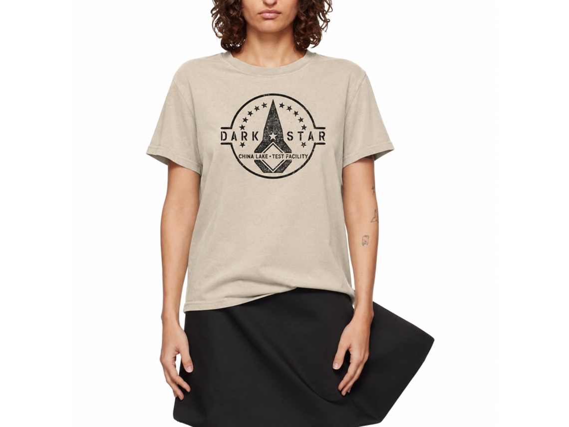 Rockinstone Top Gun Dark Star Test Facility Sand T-shirt Size:xxxl