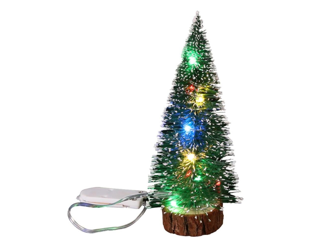 Árvore De Natal Em Miniatura Com Luzes Led