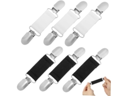 Wakauto Conjunto De 6-fivelas Elásticas Antiderrapantes Para Prender Roupas, Capas De Sofá, Lençóis, Vestidos, Toalhas
