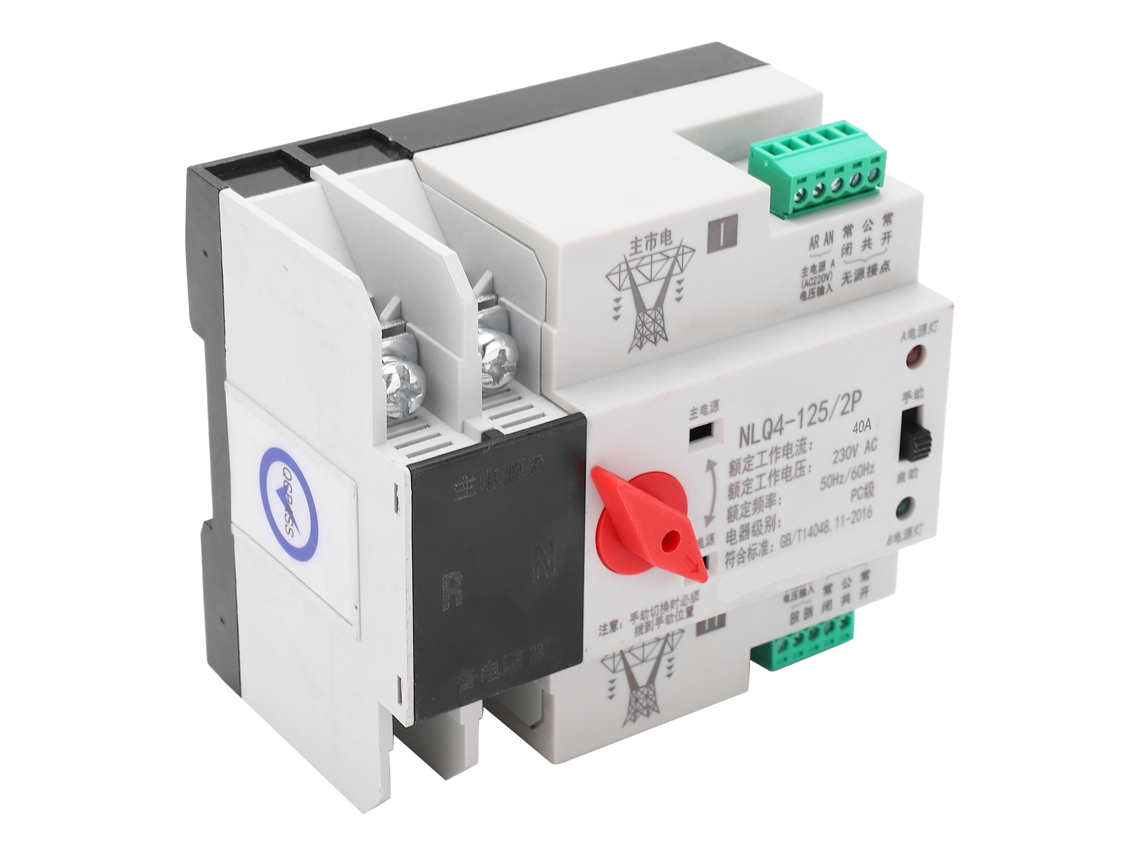 Laxiscreed Comutador Automático 2p Para Instalação Em Carril - Energia Ininterrupta E Controle De Energia