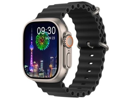 Smartwatch HW9 Ultra 2 Series 9 AMOLED 49mm 3 Pulseiras e Chaveiro - Preto Onlike
