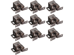 Conjunto De 10 Travas Esfera Com Roletes Duplos Portas Armários E Cozinhas