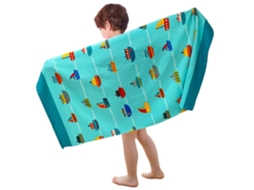Yuysan Toalha Microfibra Praia Infantil, Absorvente E Secagem Rápida, 140x70cm Verde