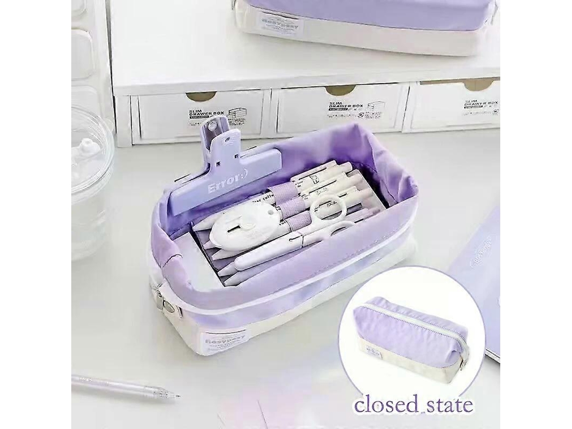 Estojo Kawaii Macio Para Lápis, Grande Capacidade, Bolsa Fofa Volta Às Aulas, Meninas, Artigos De Papelaria Coreanos Yjd Aquaforge