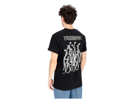 T-shirt Unissexo Mushroom Algodão Preto (l)