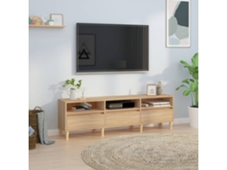 Tv Cabinet, Tv Cabinets Vidaxl Marrom Madeira Processada (n/a)