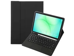 Capa De Couro Tpu Colorida Com Teclado Bluetooth E Suporte Para Caneta Para Tablet Samsung Galaxy Tab A11+.
