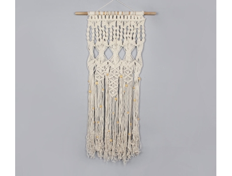 Peça Decorativa LUV SAFFRON Cotton Macrame Fringed Wall Decor