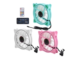 3 Peças 1200rpm 12v Argb Cooling Fans 11 Lâminas Cooler De Ar Silencioso Para Computador Chassi Dissipador De Calor
