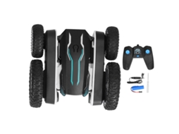 Ats coche de Controle Remoto de Duas Faces 4wd com Giro de 360°, Coche Acrobático Rápido para Interior e Exterior (preto)