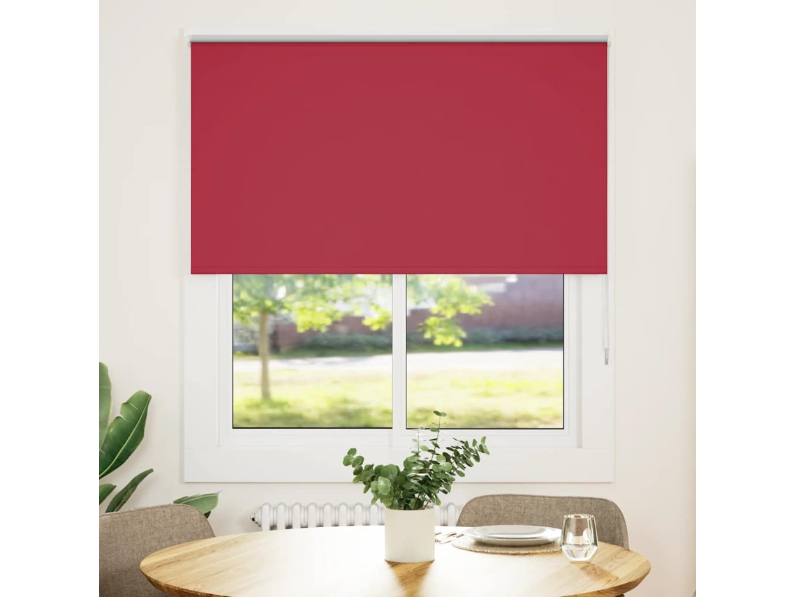 Vidaxl Persiana De Enrolar 125x150 Cm Largura Tecido 121,6cm Poliéster