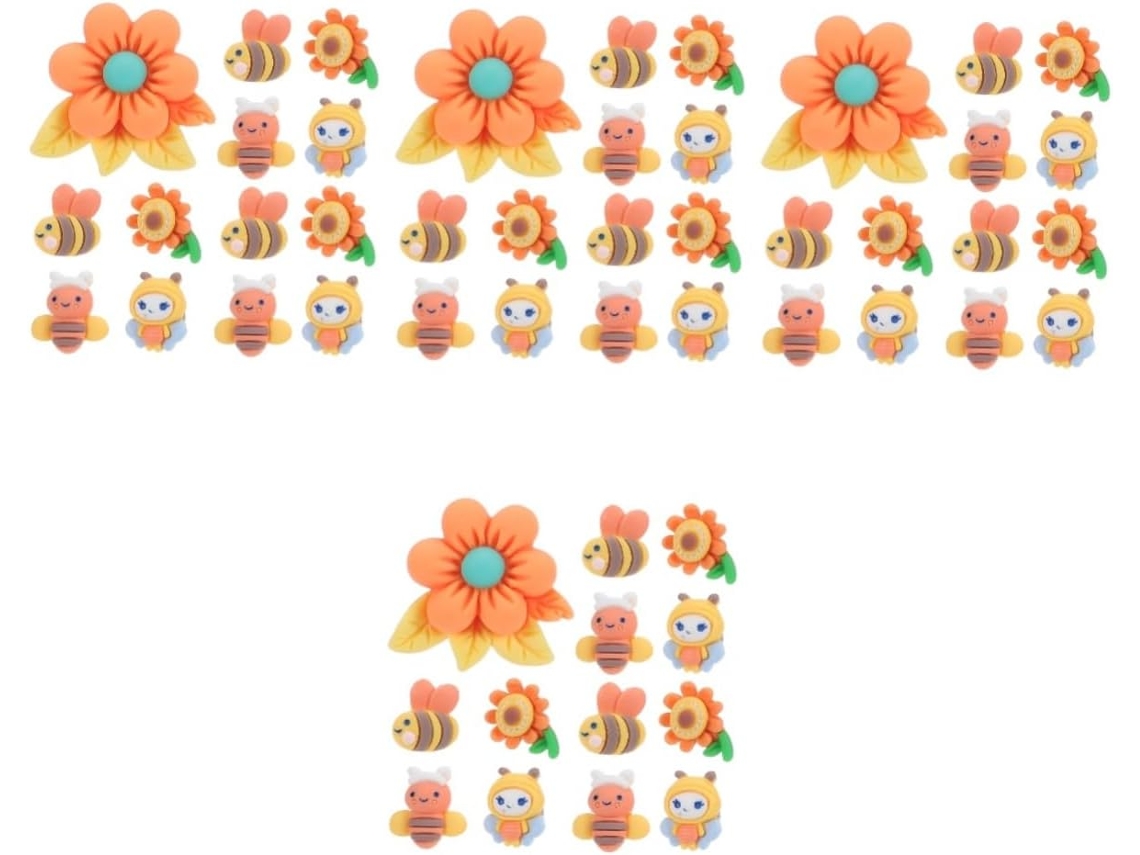 Villcase 120 Alfinetes De Cortiça Em Formato Flor Criativos E Fofos