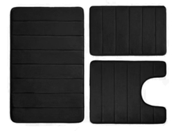 Conjunto De Tapetes De Banho Antiderrapantes, Macios, Absorventes E Laváveis Em Flanela, Ideais Para Casa