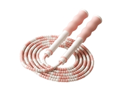 Corda De Pular Ajustável Para Crianças 2.8m Estilo Bambu Fitness Para Estudantes Rosa