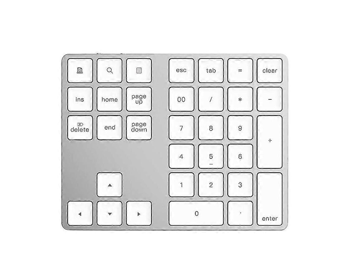 Teclado Digital Compatível Com Windows, Ios, Mac Os, Android, Pc (branco)