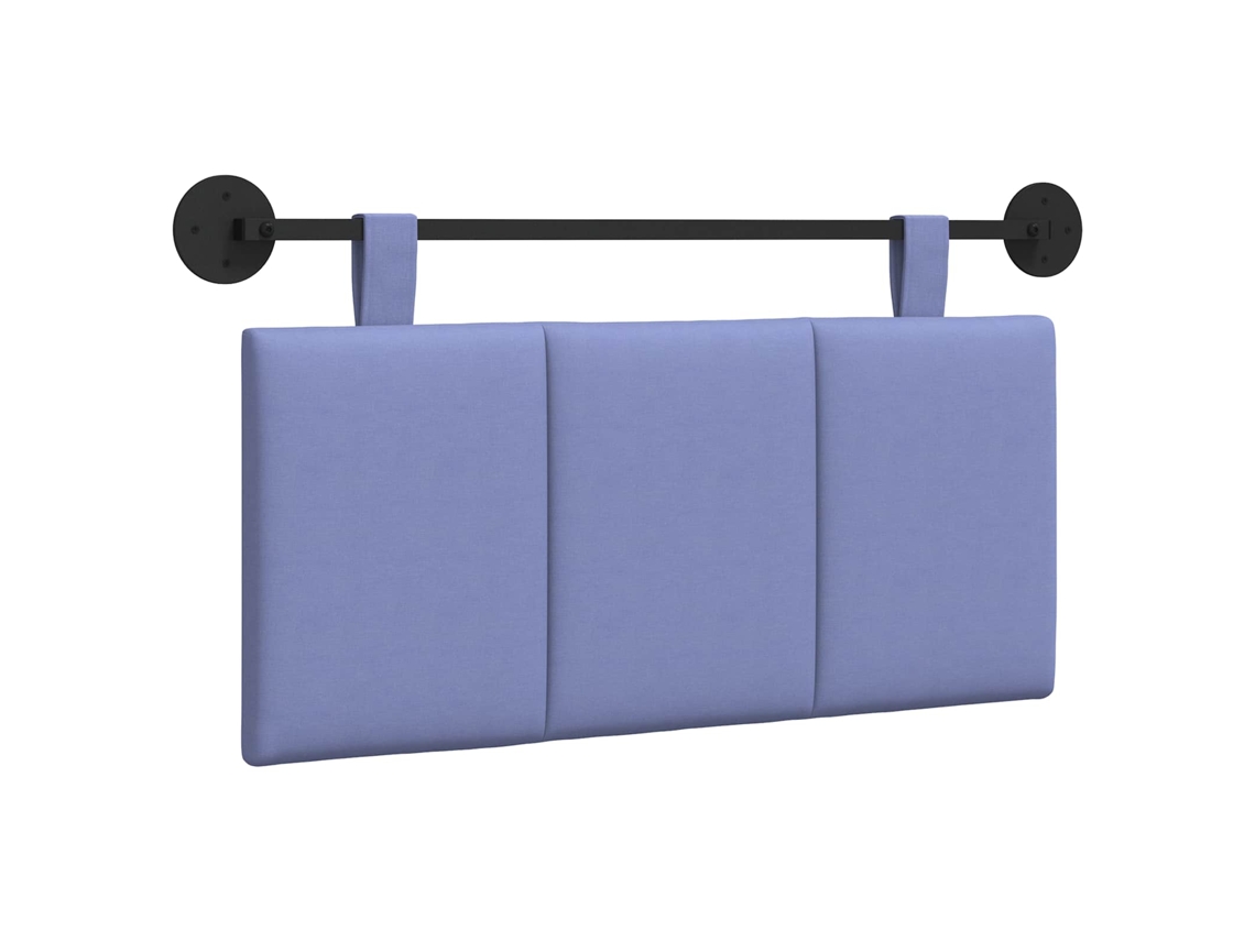 Conjunto 1 Cabeceira Suspensa Vidaxl Azul Veludo (90 X 55 X 5 Cm)