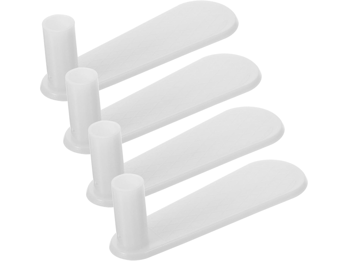 Conjunto De 4 Suportes Cama Com Acessórios Pressão Para Cortinas, Suporte Prático Para Mosquiteiros Compatível Com