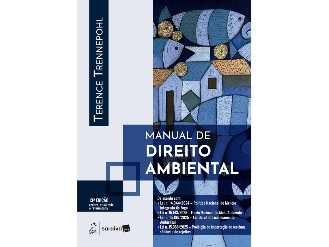 Livro Manual De Direito Ambiental - 13 Edição 2026 De Terence Trennepohl (português)