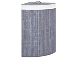 Corner Laundry Basket, Corner Laundry Baskets Vidaxl Cinzeto Bambu (n/a)