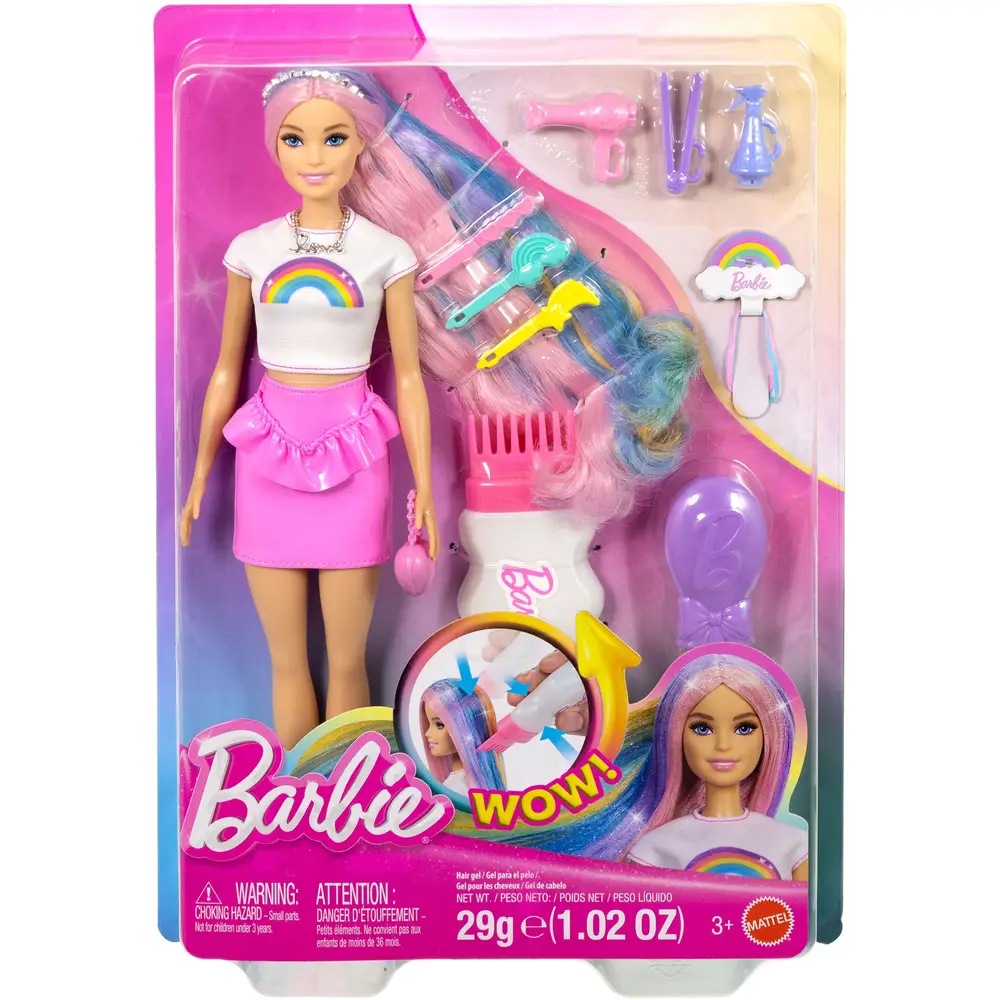 Barbie - Boneca Arco-íris Cabelo Brilhante