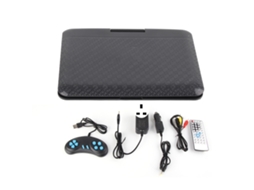 Reprodutor De Dvd Portátil 6.8 Polegadas Hd Multifuncional Para Carro E Exterior Com Tv E Controle Remoto
